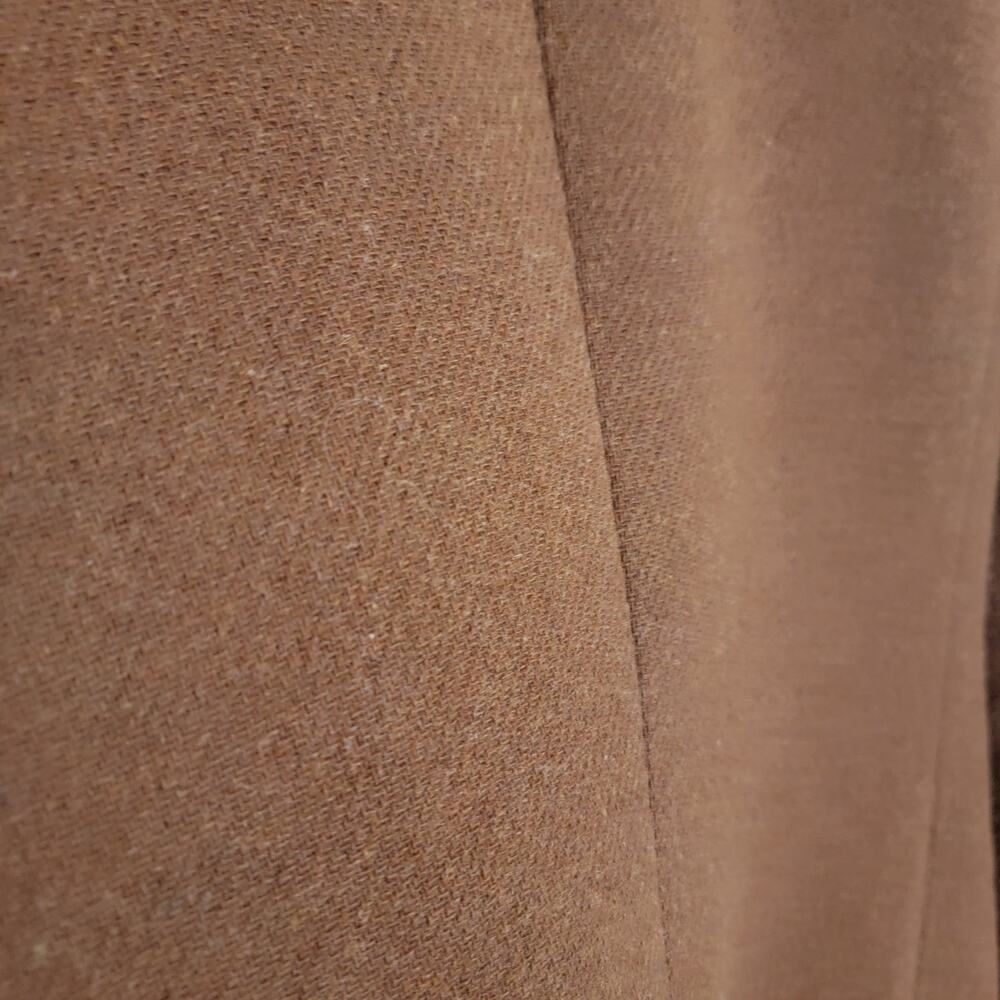 House Of Harlow 1960 Burnt Brown Wool Blend Long Peacoat XS Winter Travel Work - Picture 14 of 16